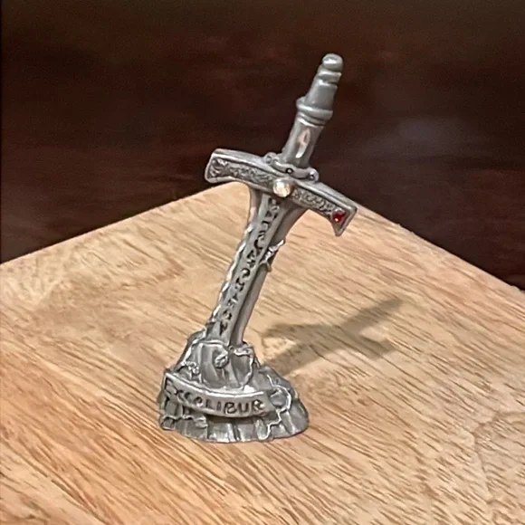 Vintage Pewter Excalibur Sword